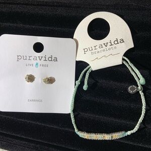 Pura Vida Earrings and Bracelet Set NWT
